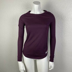 Victoria Secret Pink Women's Top Long Sleeve Ribbe